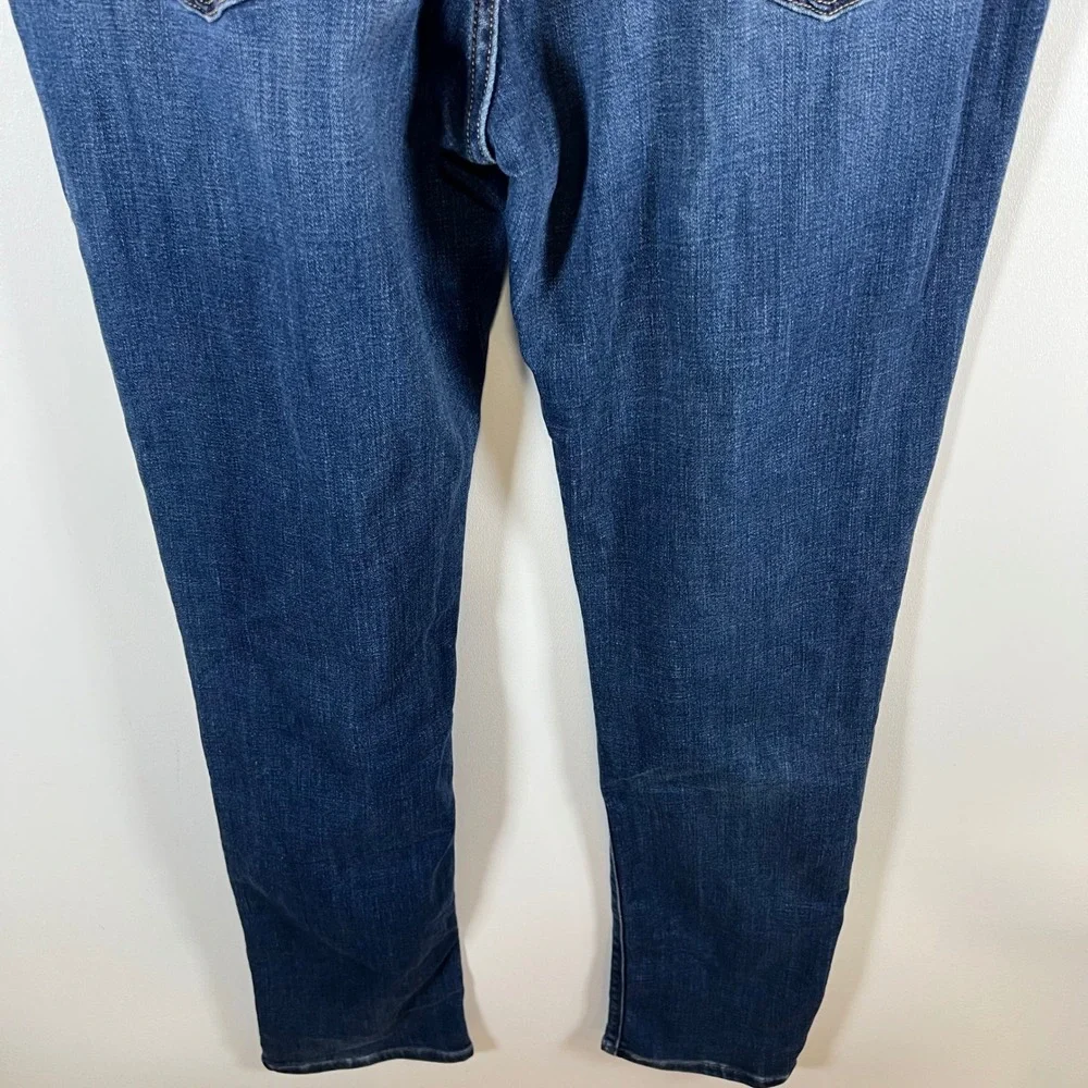 Levis Mid Rise Skinny Jeans‎ Womens 14 Dark Wash Blue Stretch Denim Pants